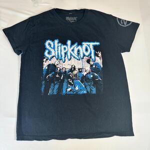 Slipknot Graphic T-Shirt Black Short Sleeve Crewneck - L